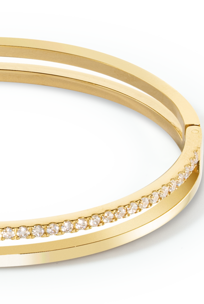 Bangle Eternal Unity Kristal-goudkleurig
