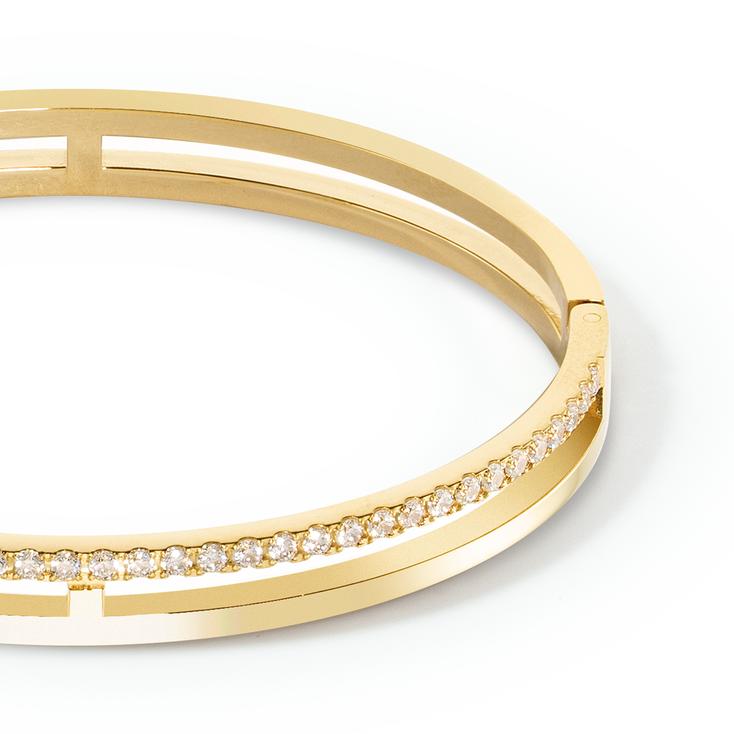 Bangle Eternal Unity Kristal-goudkleurig-1