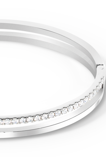 Bangle Eternal Unity Kristal-zilverkleurig