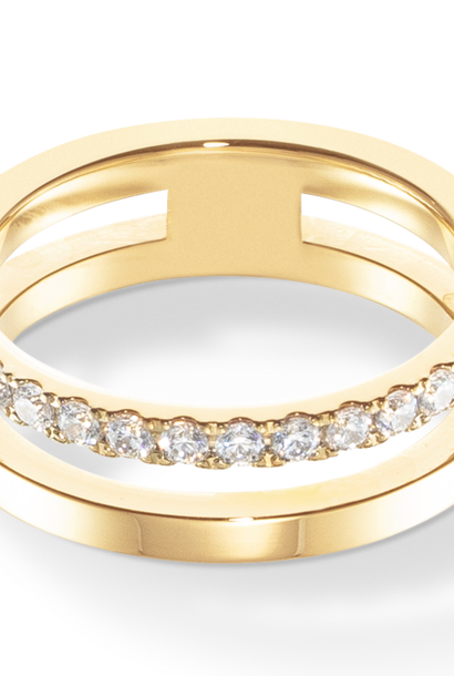 Ring Eternal Unity Kristal-goudkleurig