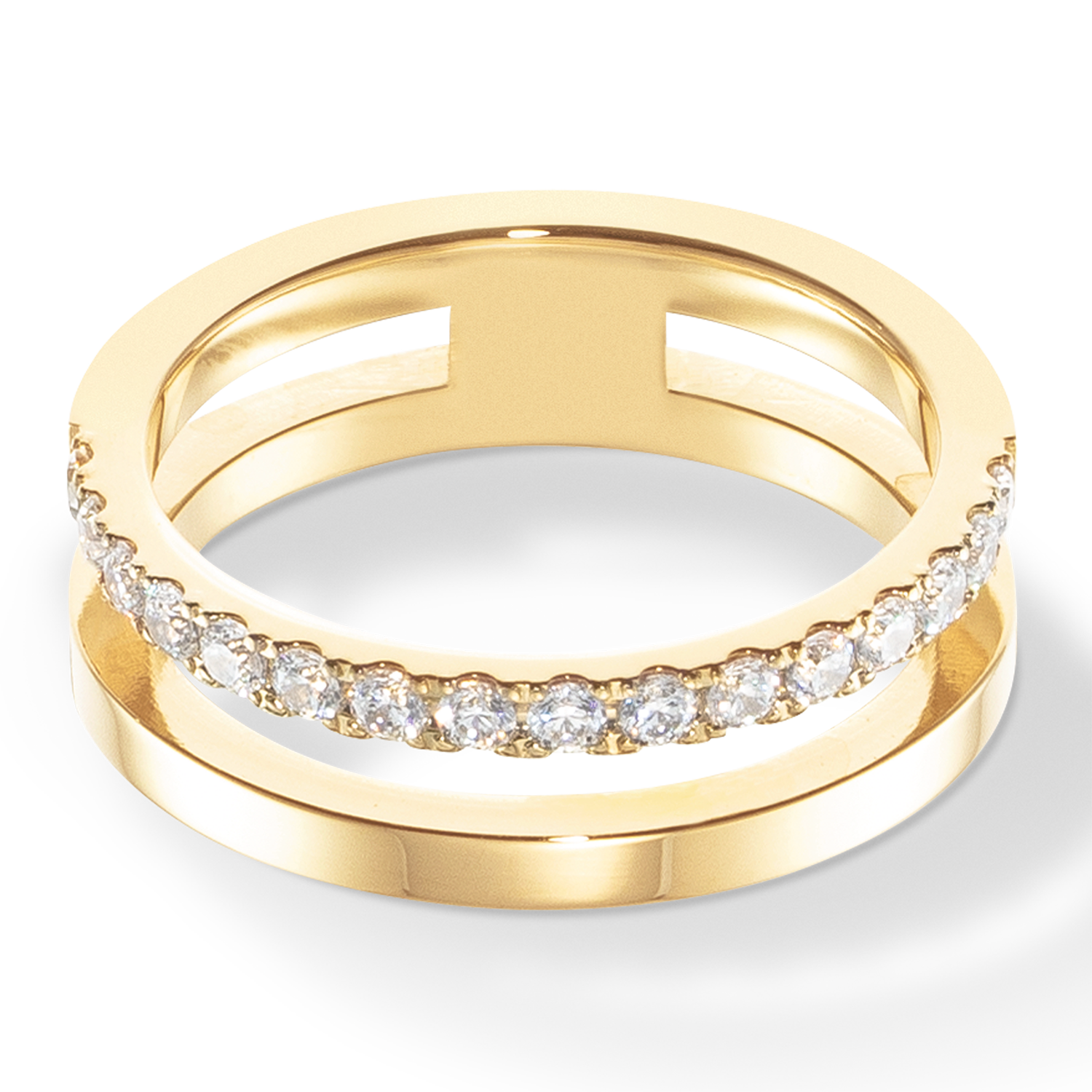 Ring Eternal Unity Kristal-goudkleurig-1