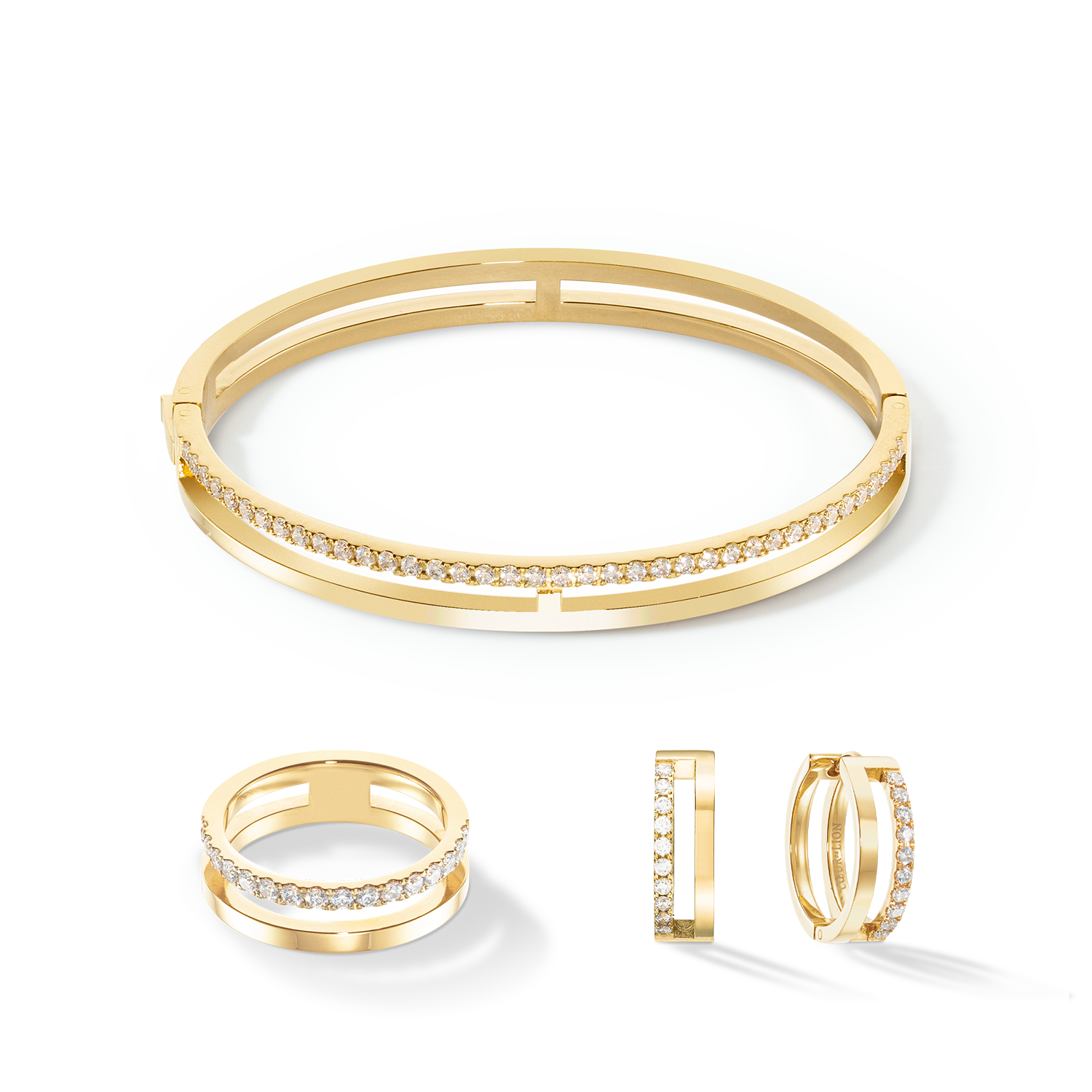 Ring Eternal Unity Kristal-goudkleurig-2