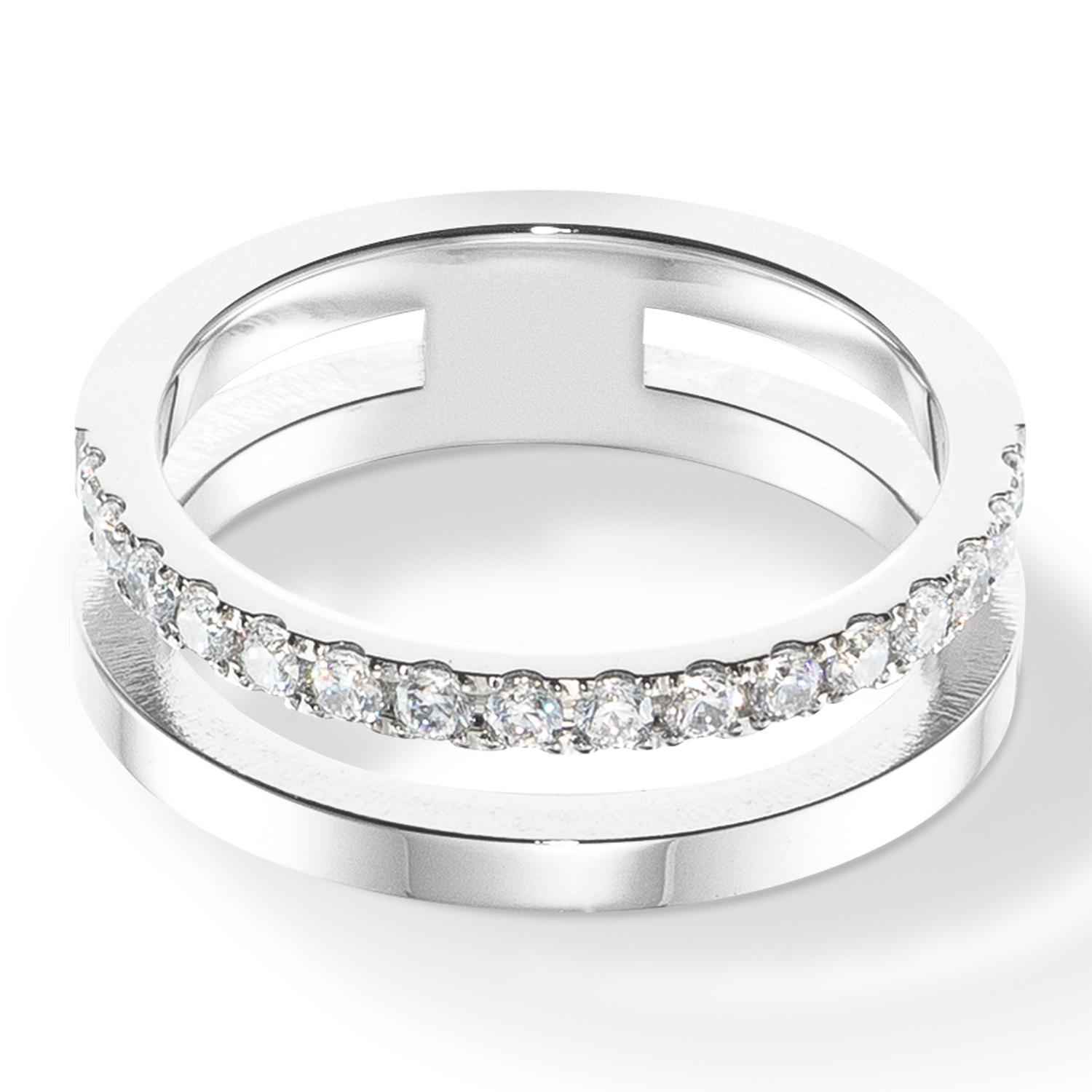 Ring Eternal Unity Kristal-zilverkleurig-1