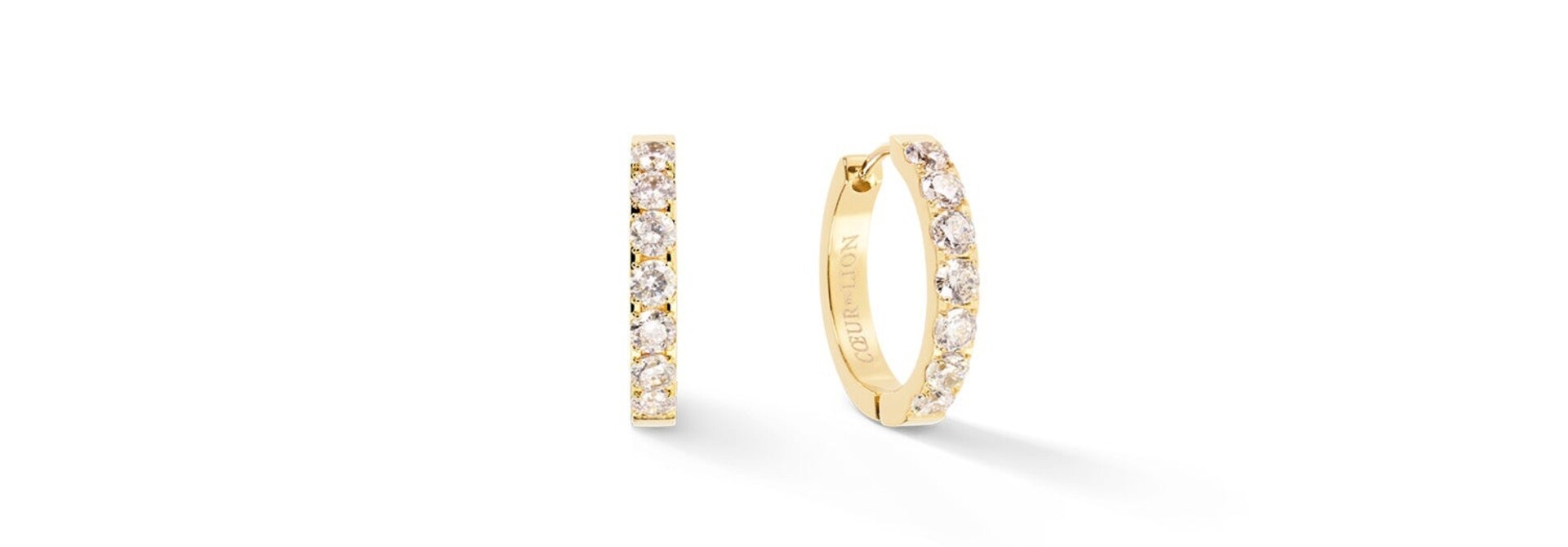 Creolen Eternal Love Bold Kristal-goudkleurig