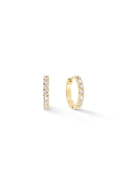 Creolen Eternal Love Bold Kristal-goudkleurig