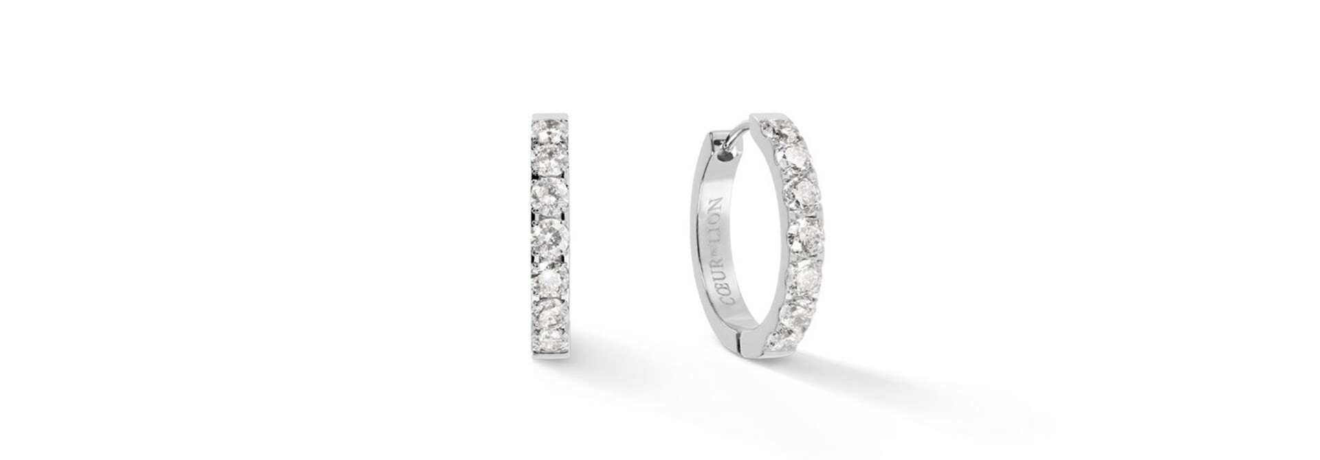 Creolen Eternal Love Bold Kristal-zilverkleurig