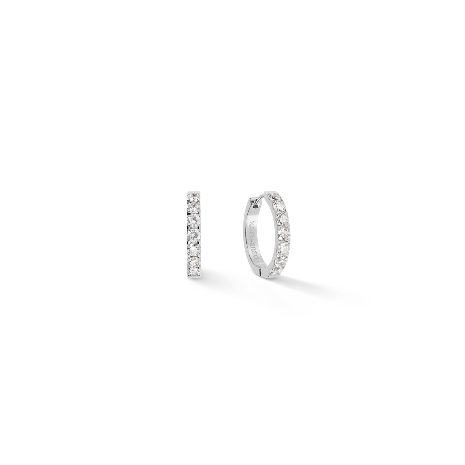 Creolen Eternal Love Bold Kristal-zilverkleurig-1