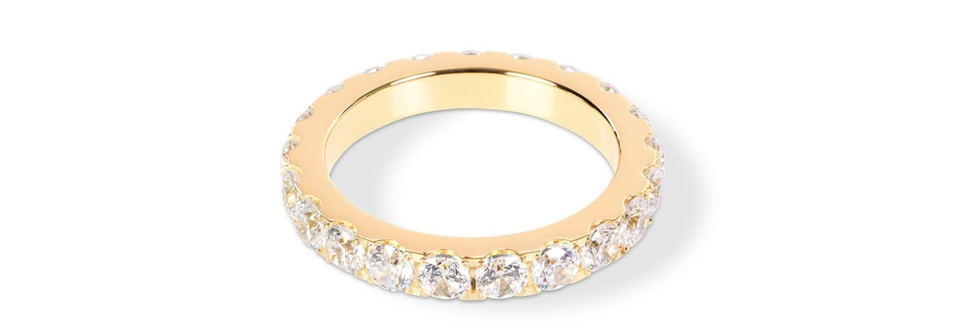 Ring Eternal Love Bold Kristal-goudkleurig