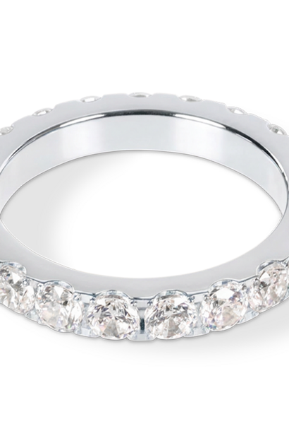 Ring Eternal Love Bold Kristal-zilverkleurig