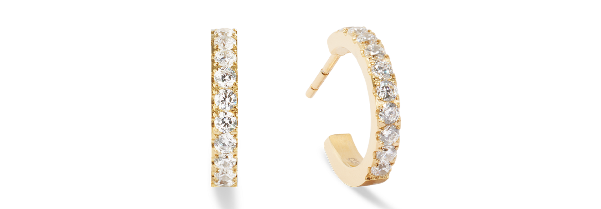 Creolen Eternal Love Kristal-goudkleurig