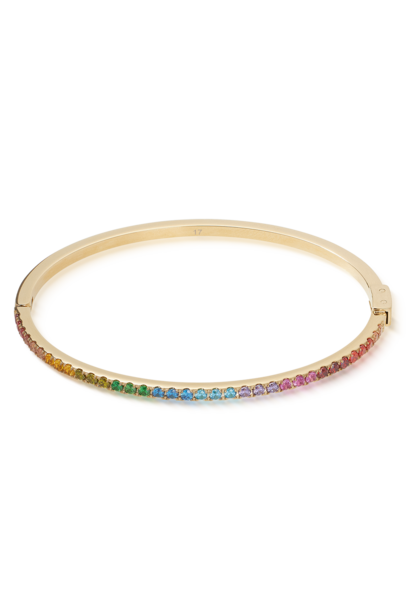 Bangle Eternal Love Rainbow-goudkleurig