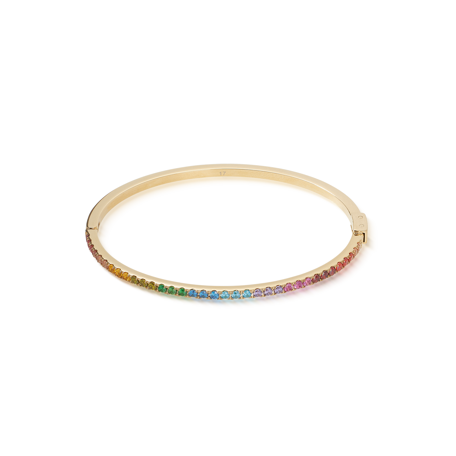 Bangle Eternal Love Rainbow-goudkleurig-1