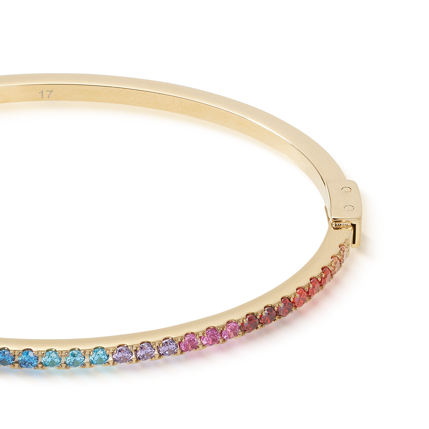 Bangle Eternal Love Rainbow-goudkleurig-2