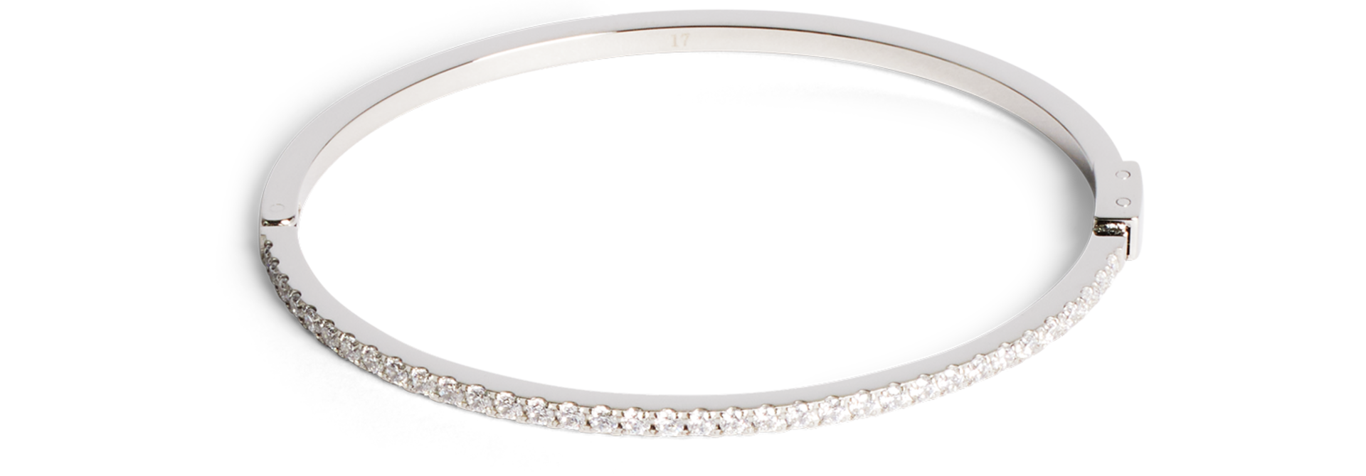 Bangle Eternal Love Kristal-zilverkleurig