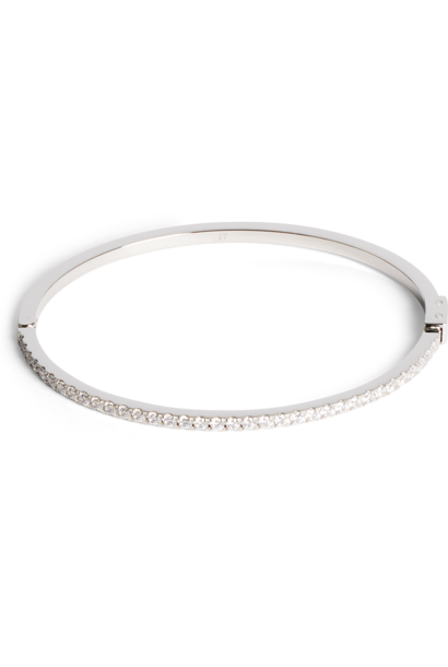 Bangle Eternal Love Kristal-zilverkleurig