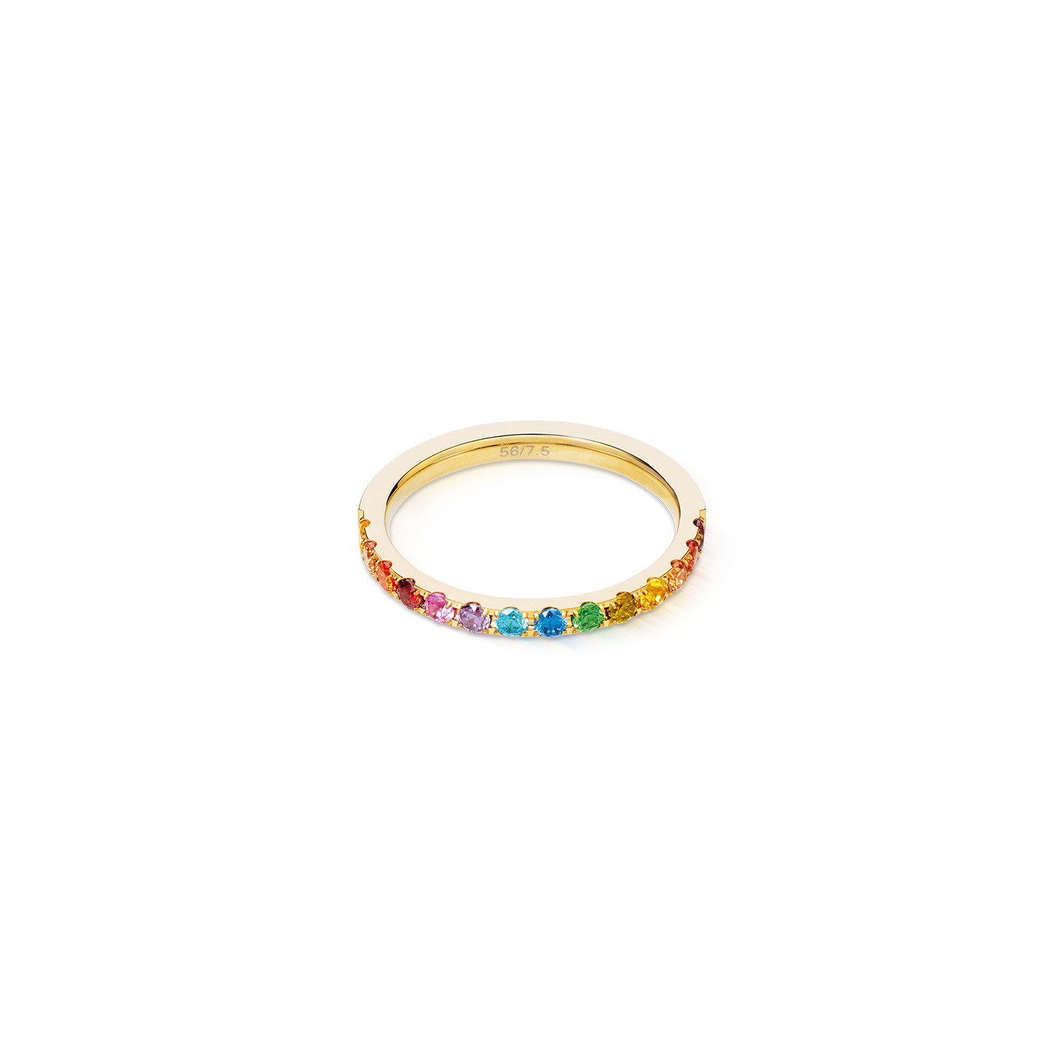 Ring Eternal Love Rainbow-goudkleurig-1