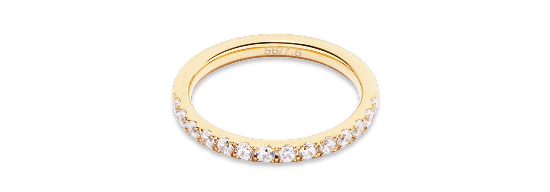 Ring Eternal Love Kristal-goudkleurig