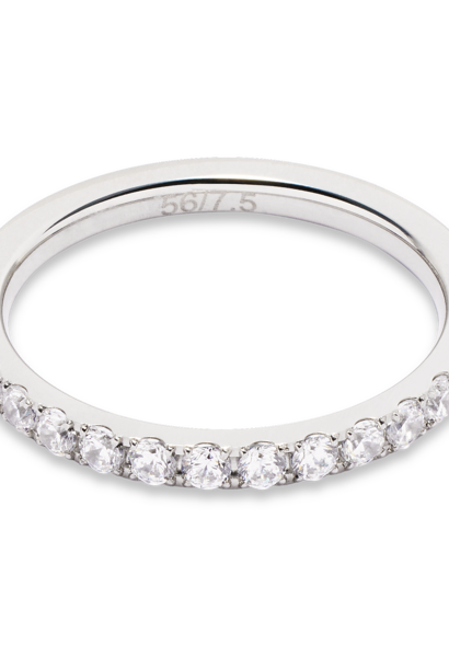 Ring Eternal Love Kristal-zilverkleurig