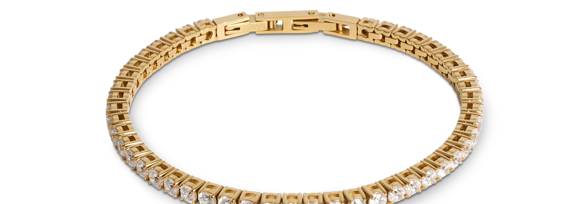 Armband Tennis Kristal-goudkleurig