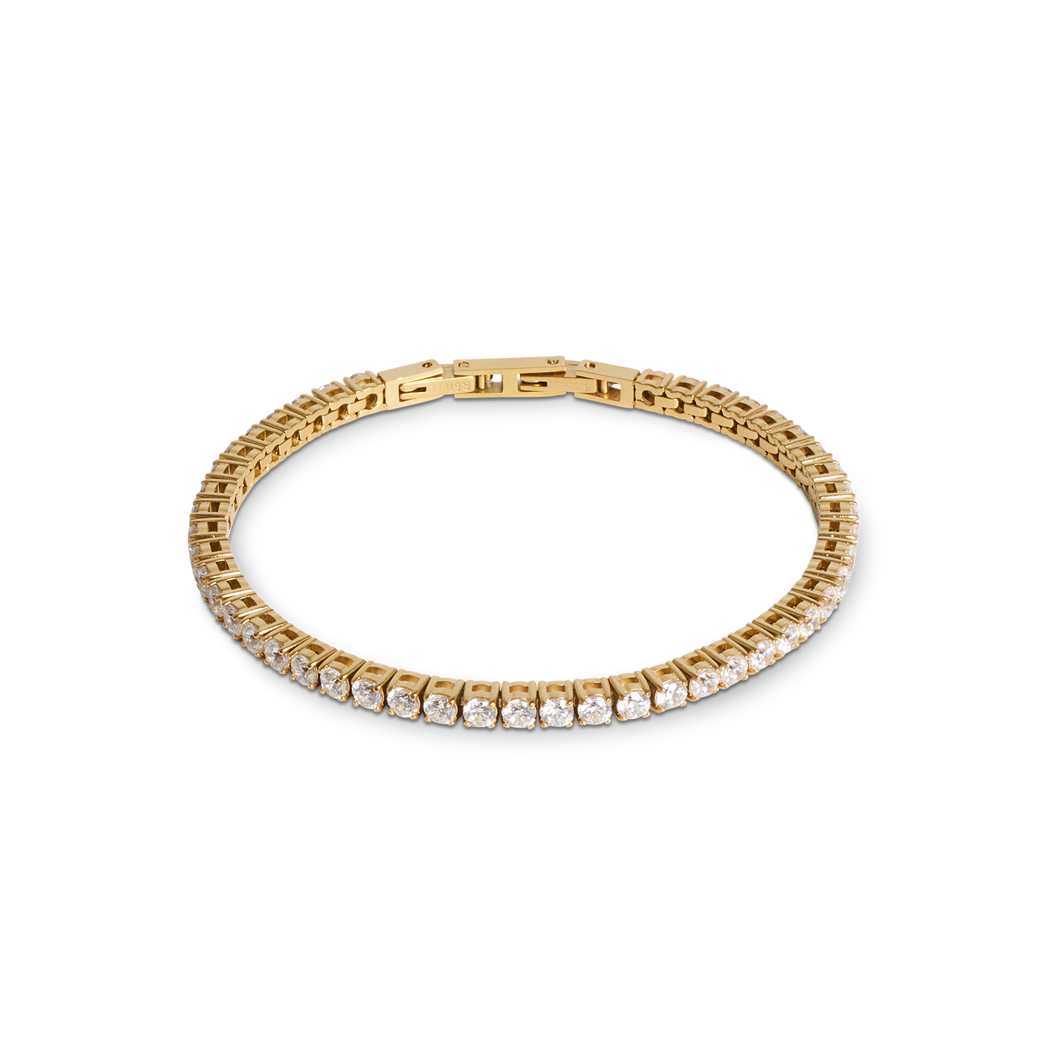 Armband Tennis Kristal-goudkleurig-1