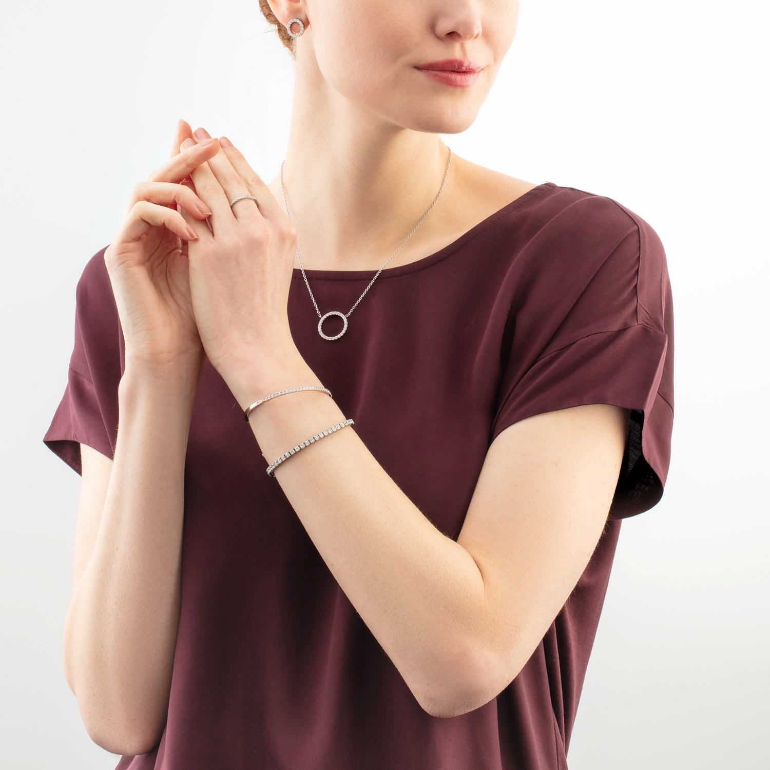 Armband Tennis Kristal-zilverkleurig-3