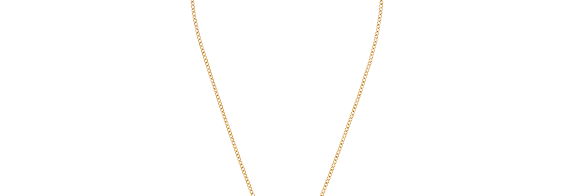 Collier Amulet Mini Waves Beige-goudkleurig