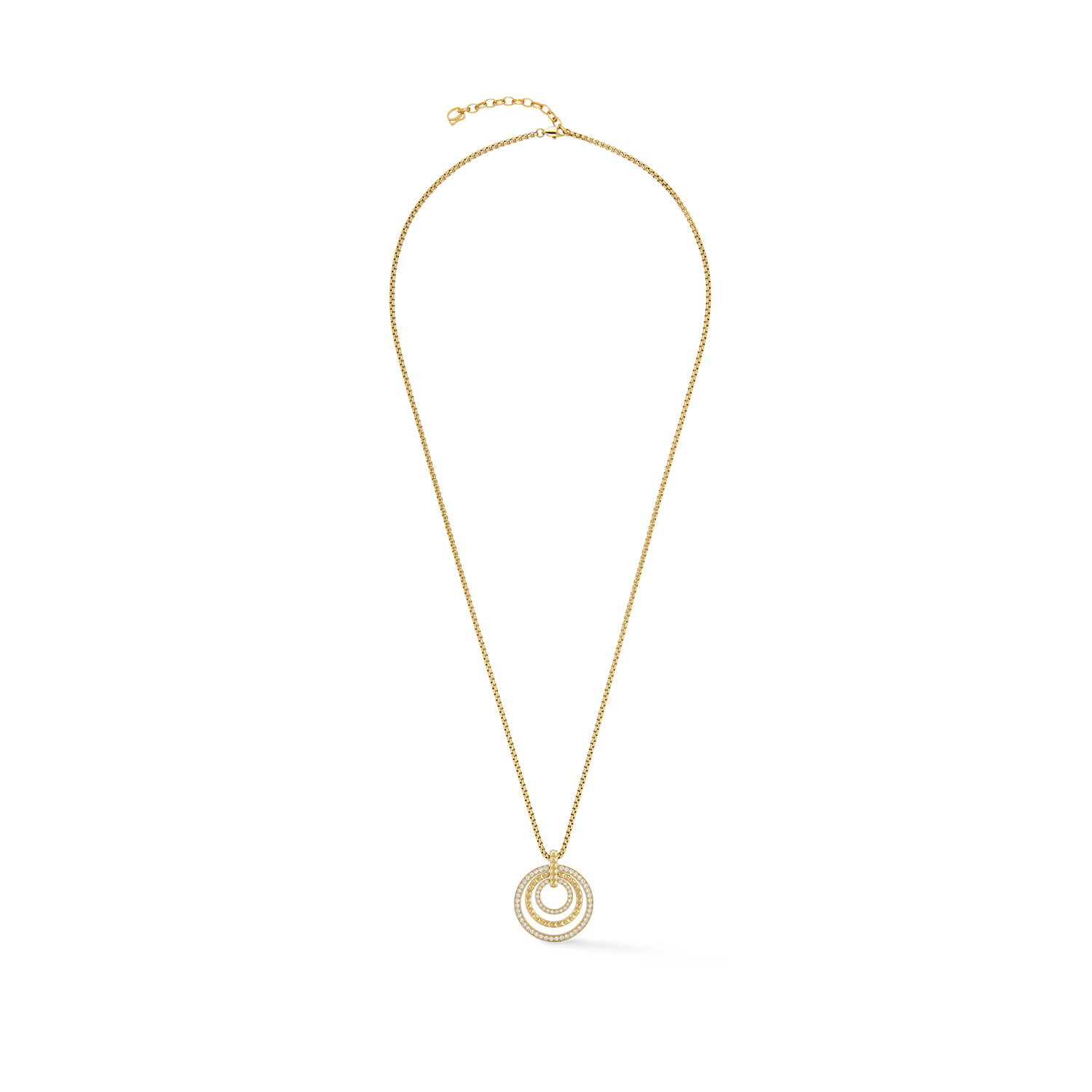 Collier Circle Trio Kristal-goudkleurig-1