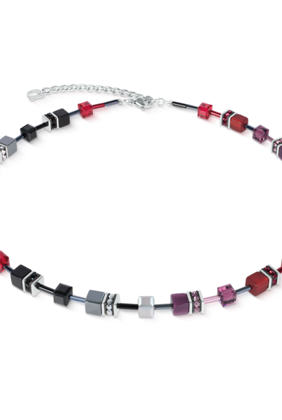 Collier GeoCUBE® Iconic Rood-zwart