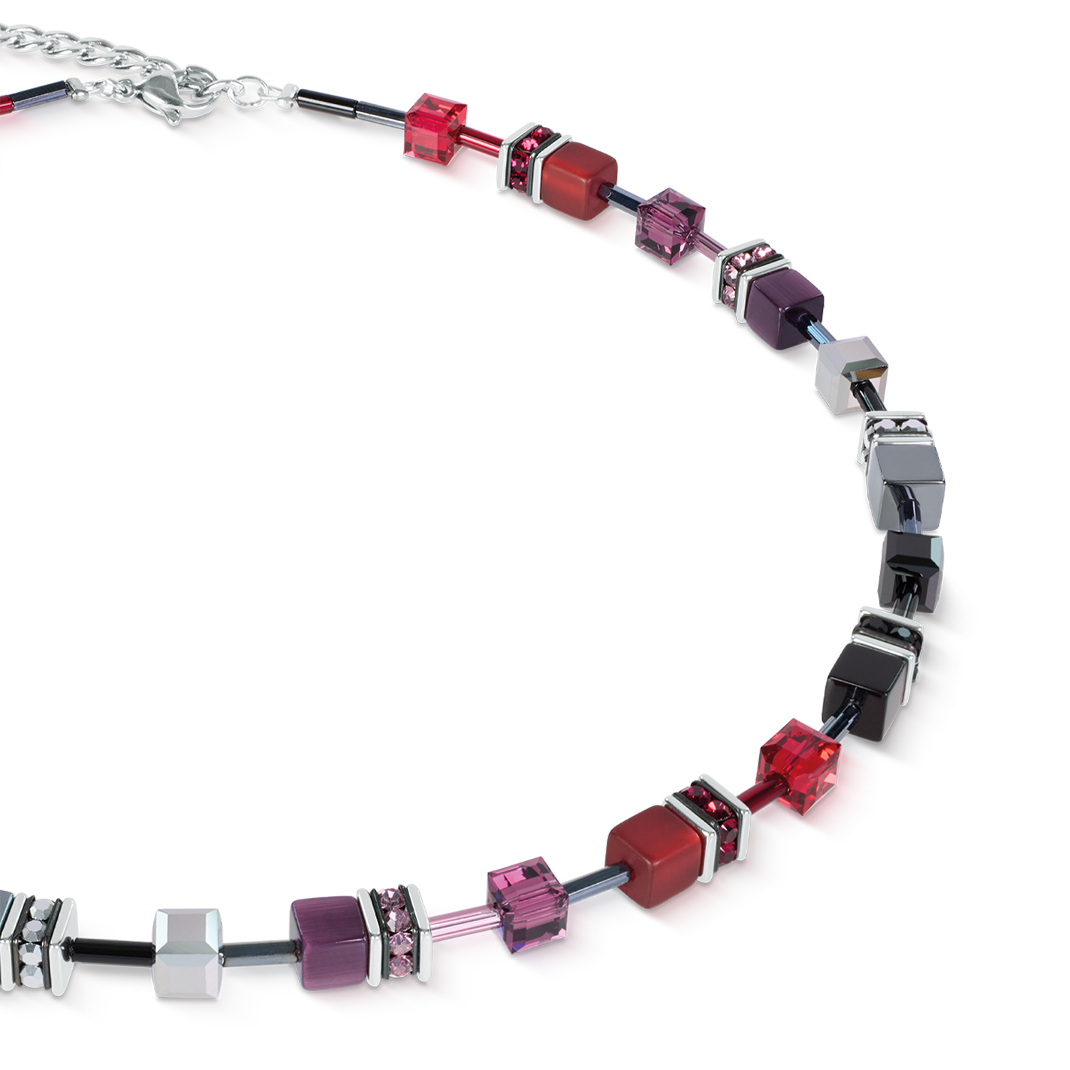 Collier GeoCUBE® Iconic Rood-zwart-2