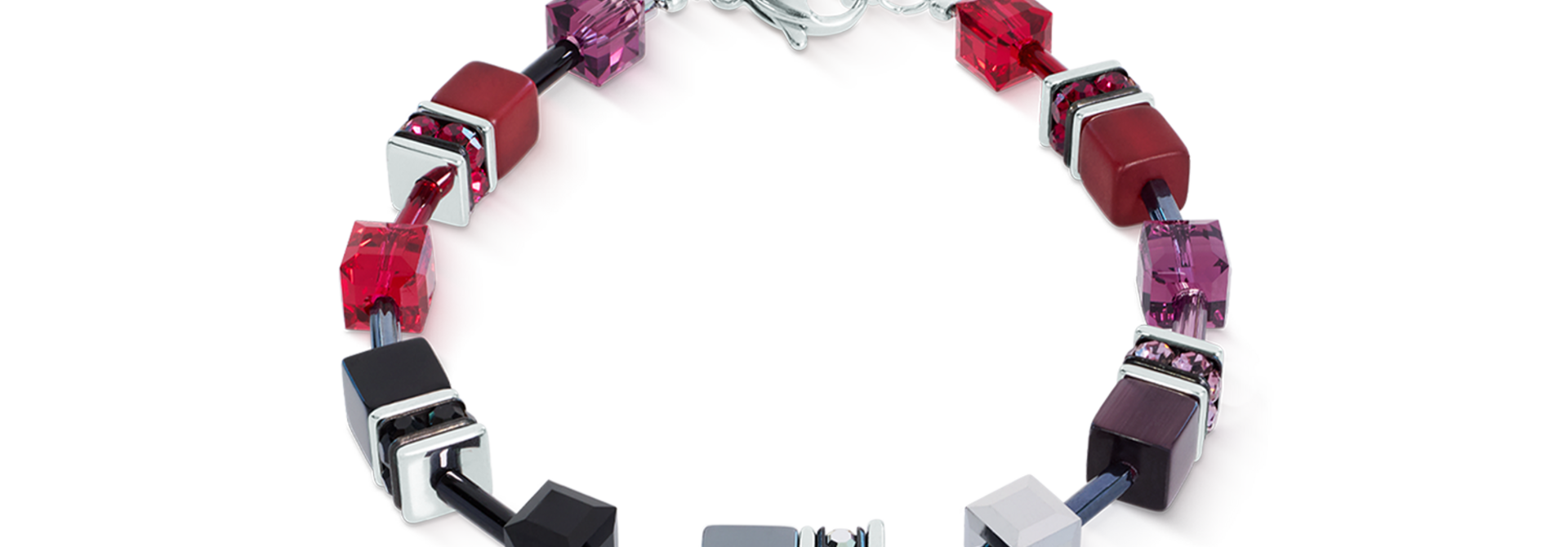 Armband GeoCUBE® Iconic Rood-zwart