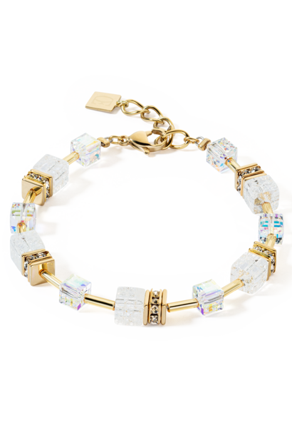 Armband GeoCUBE® Iconic Nature Wit-goudkleurig