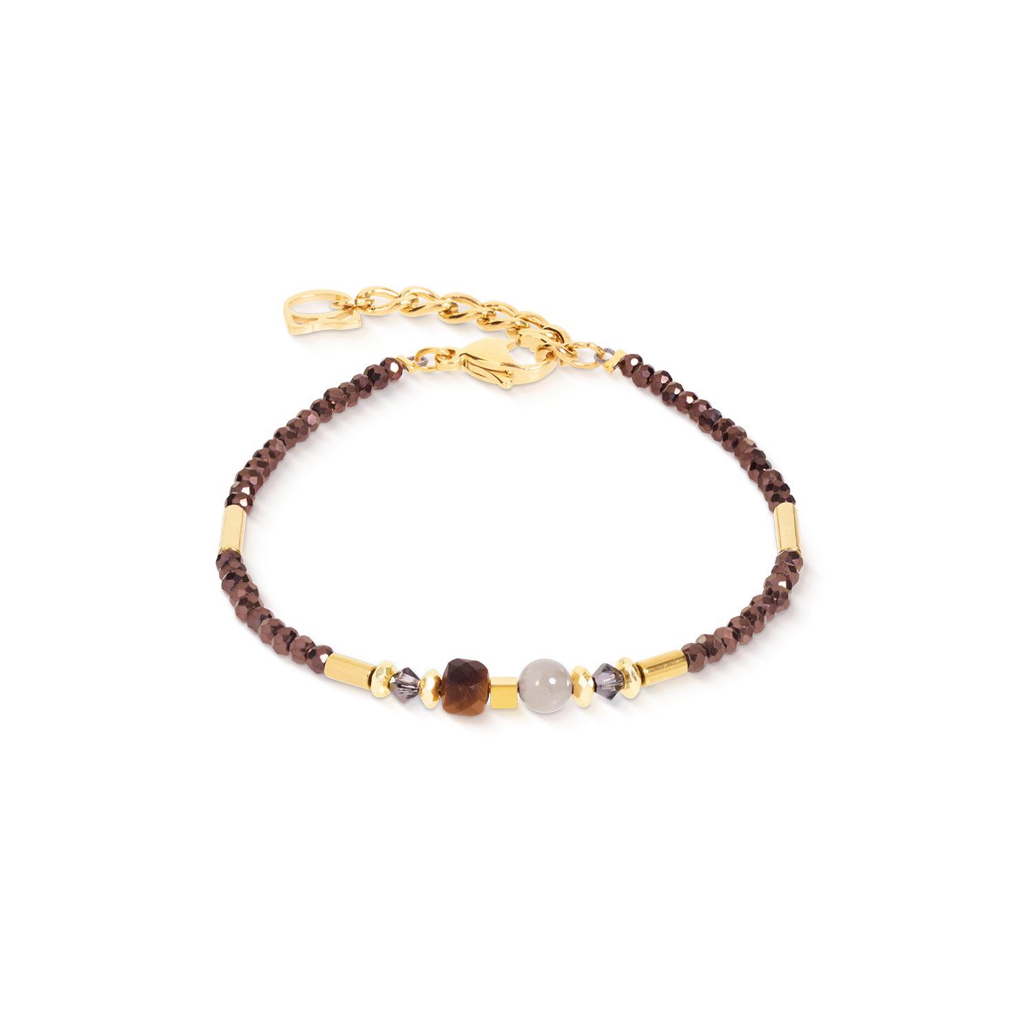 Armband Cube Balance Golden Hazel Bruin-goudkleurig-1