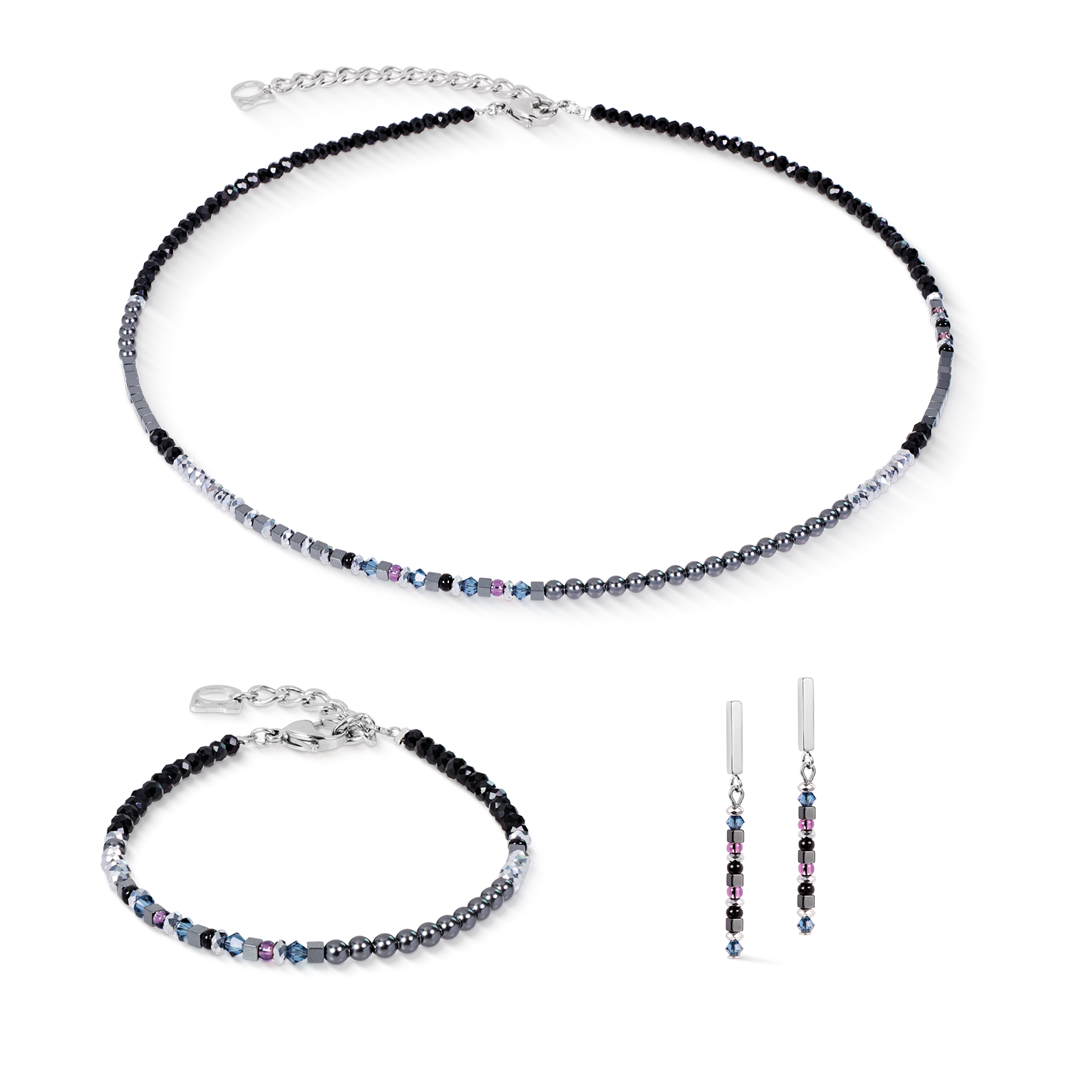 Armband Fusion Offset Graphic Grijs-zwart-3