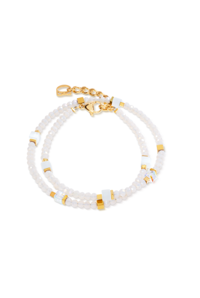 Armband Joyful Colours Flex Wit-goudkleurig