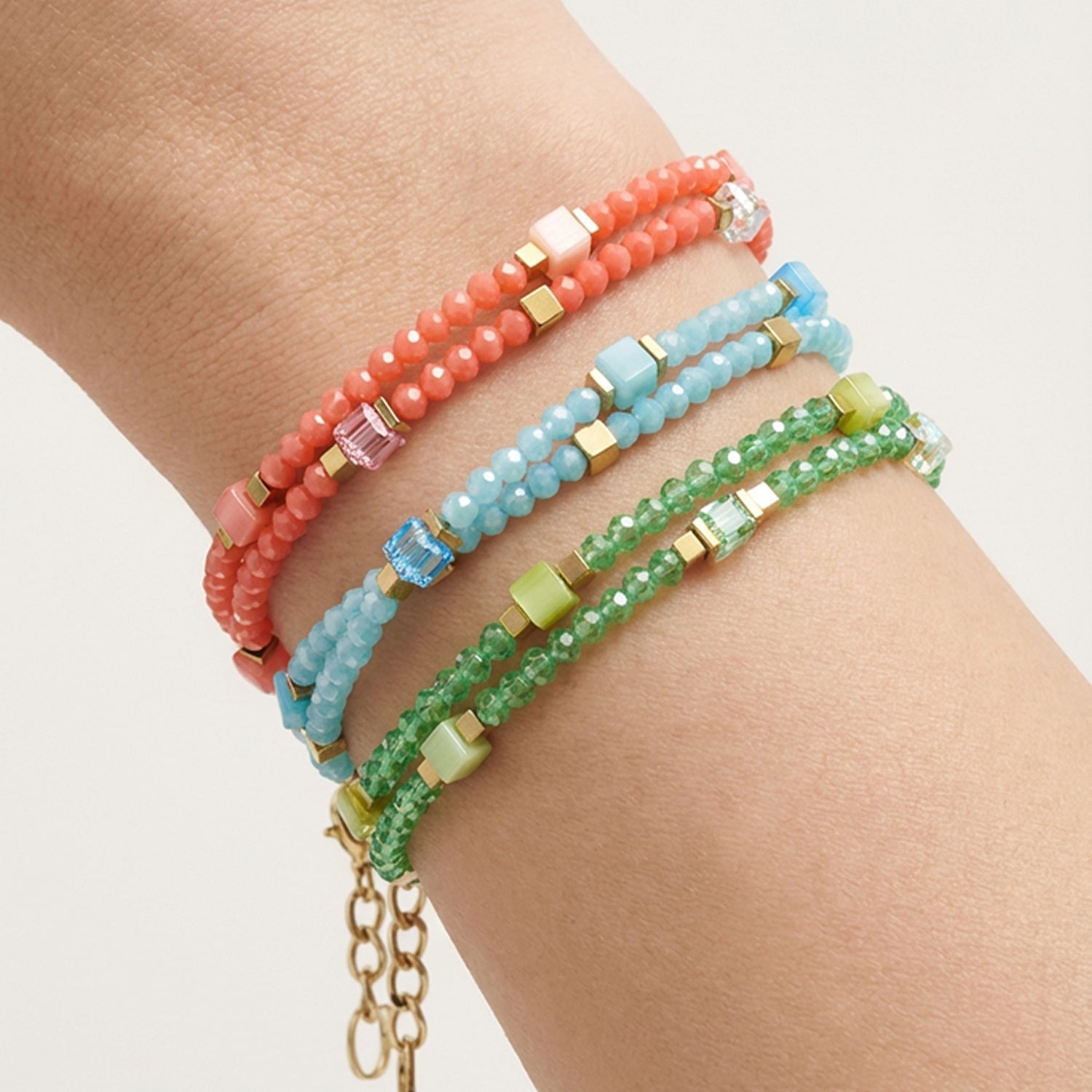Armband Joyful Colours Flex Goudkleurig-3