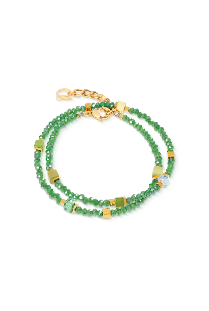 Armband Joyful Colours Flex Groen-goudkleurig