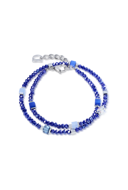 Armband Joyful Colours Flex Blauw-zilverkleurig