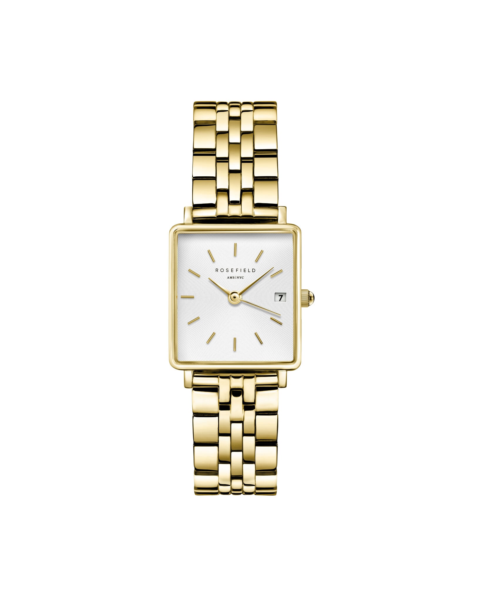 Rosefield Boxy XS horloge goudkleurig QMWSG-Q021-1