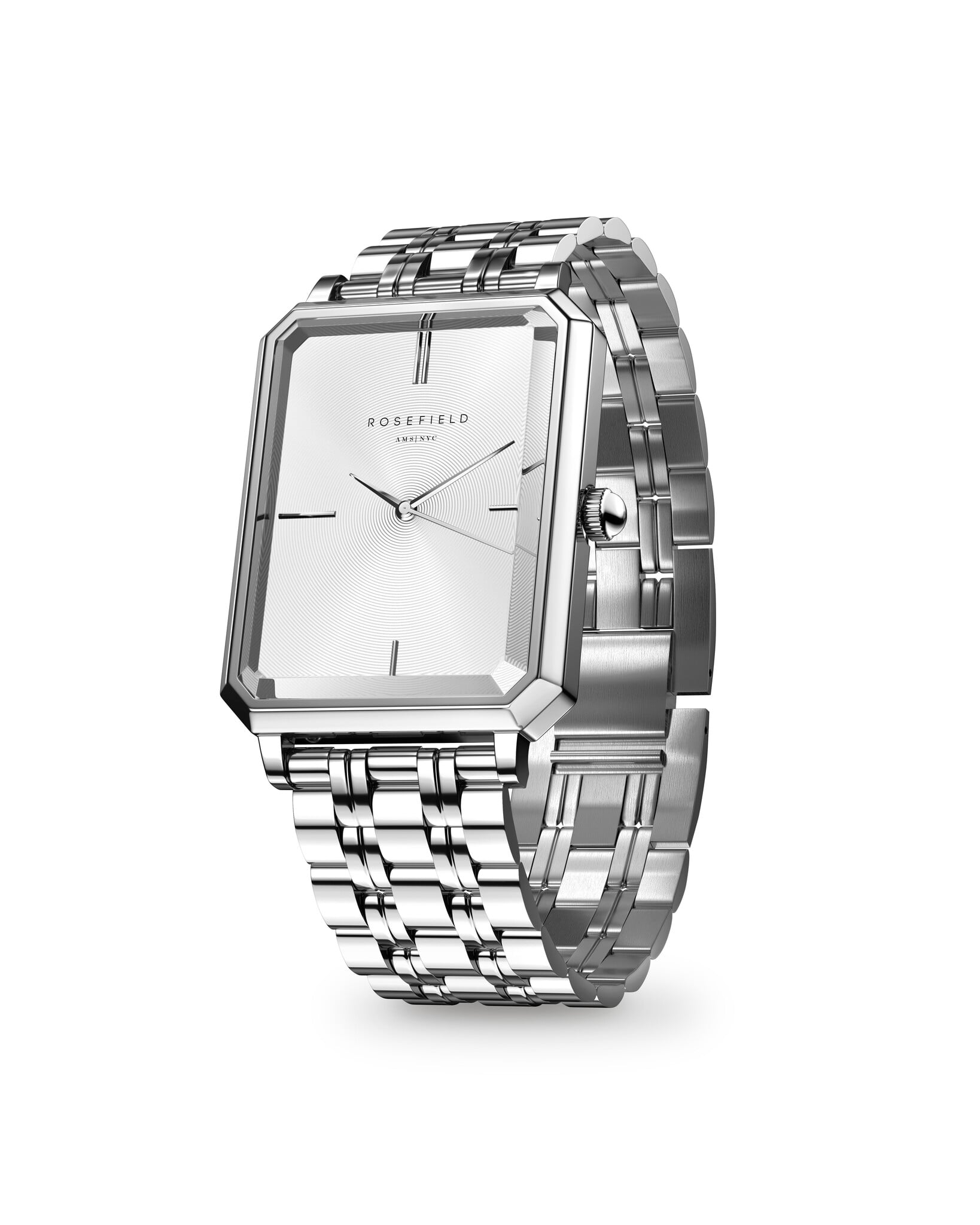 Rosefield Octagon horloge zilverkleurig OCWSS-O41-1