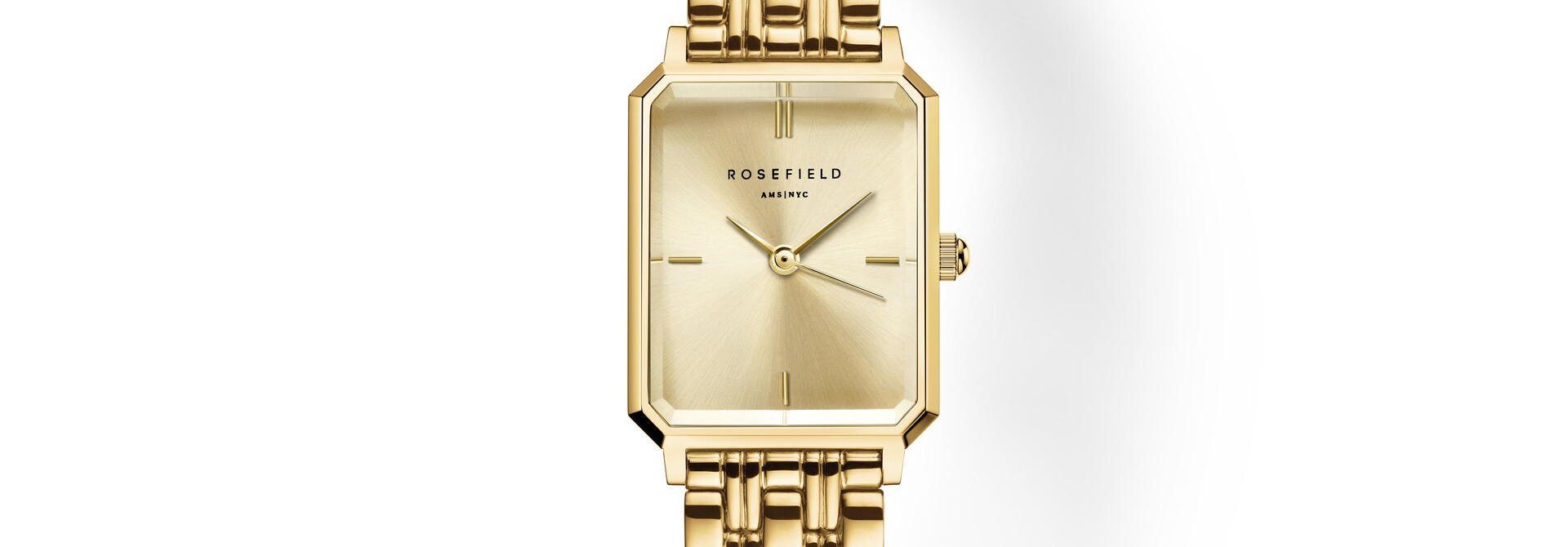 Rosefield Octagon XS horloge goudkleurig OCGSG-O82