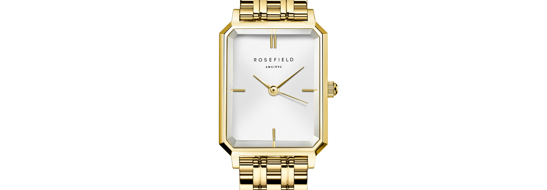 Rosefield Octagon XS horloge goudkleurig OWGSG-O60