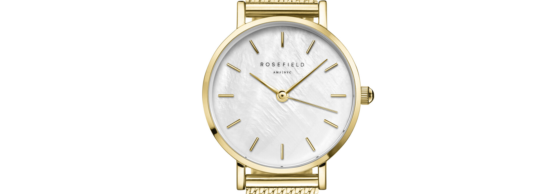Rosefield Small Edit horloge goudkleurig SMGMG-S06