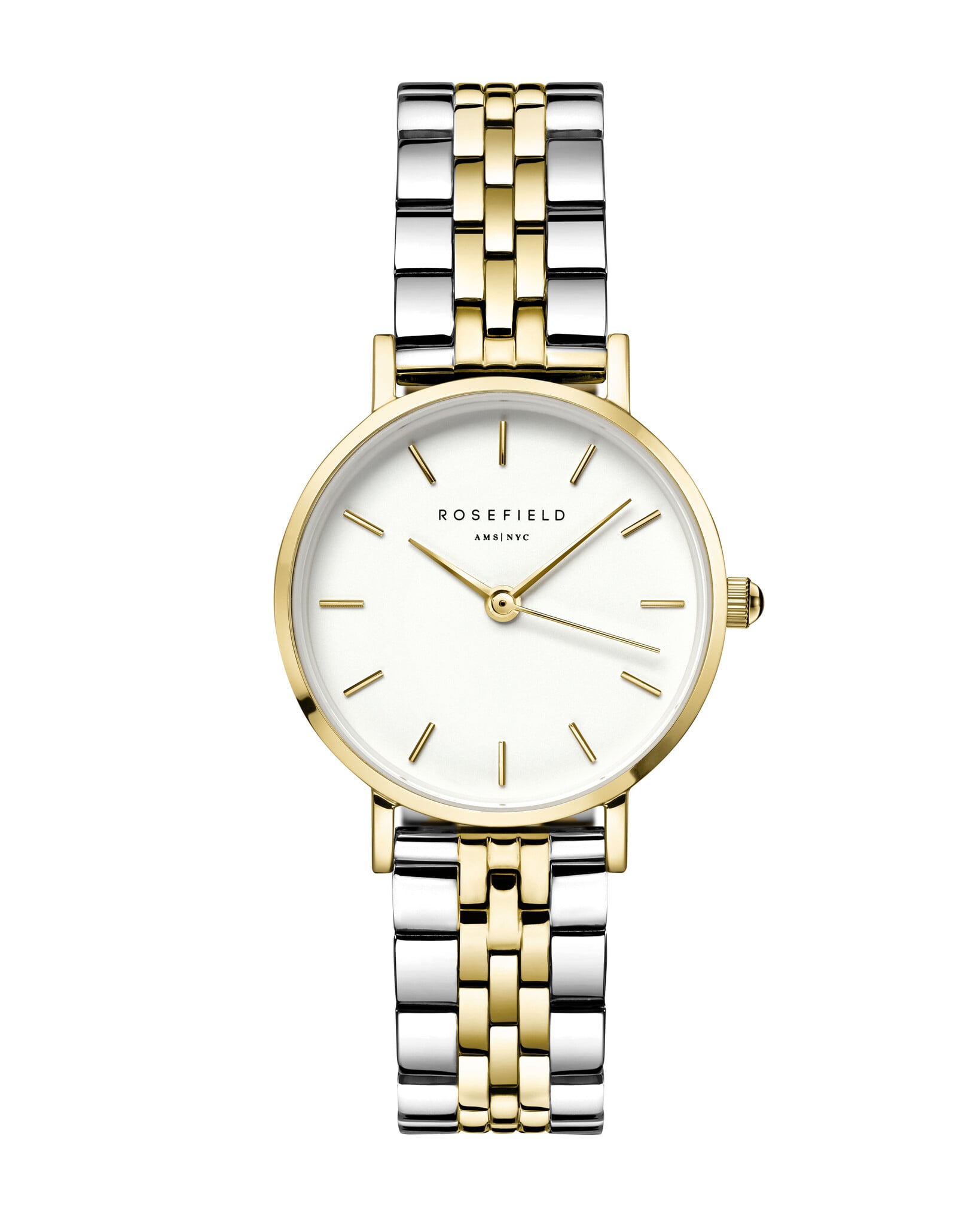 Rosefield Small Edit horloge zilver- en goudkleurig 26SGD-269-1