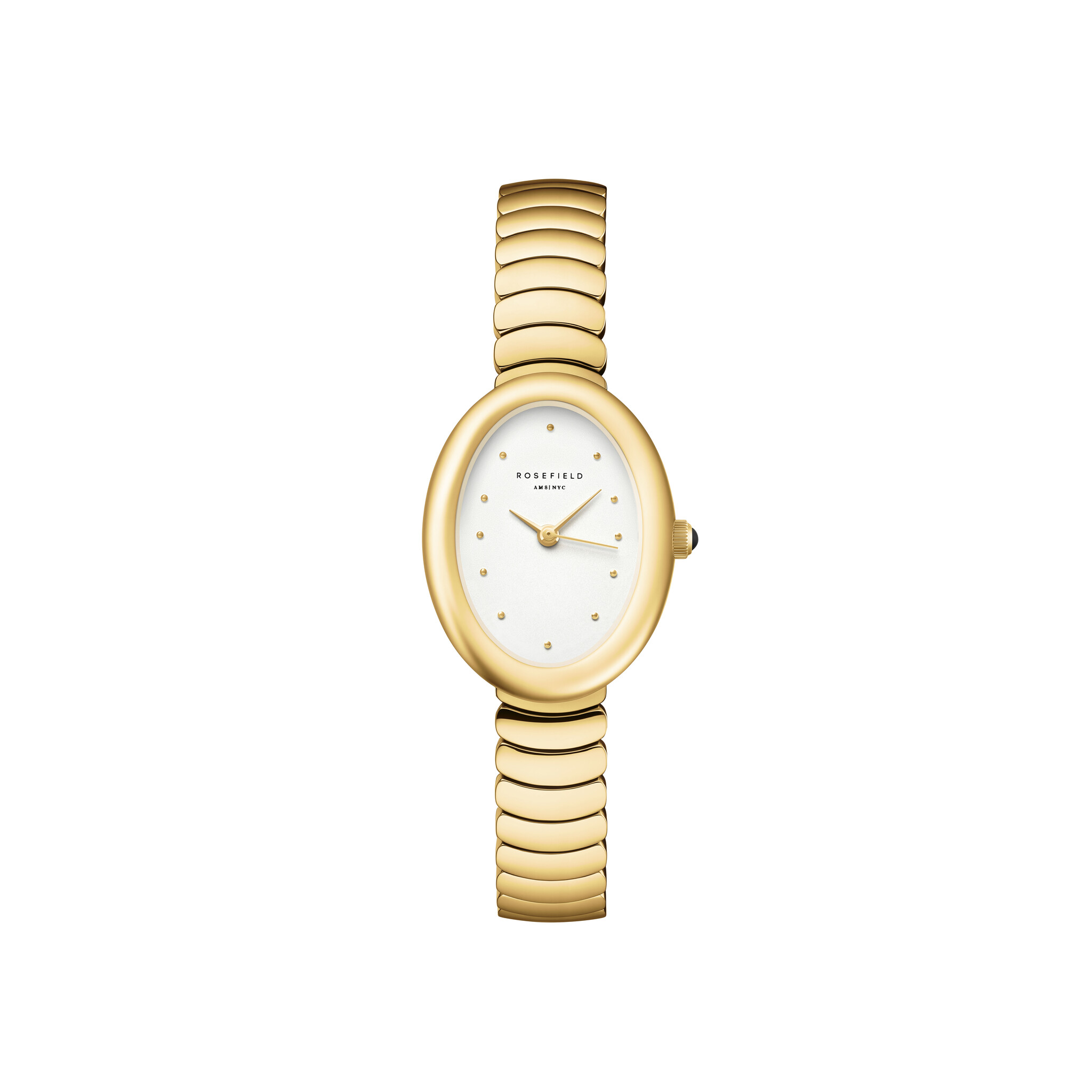 Rosefield Ovale horloge goudkleurig OVWGSG-OV19-2