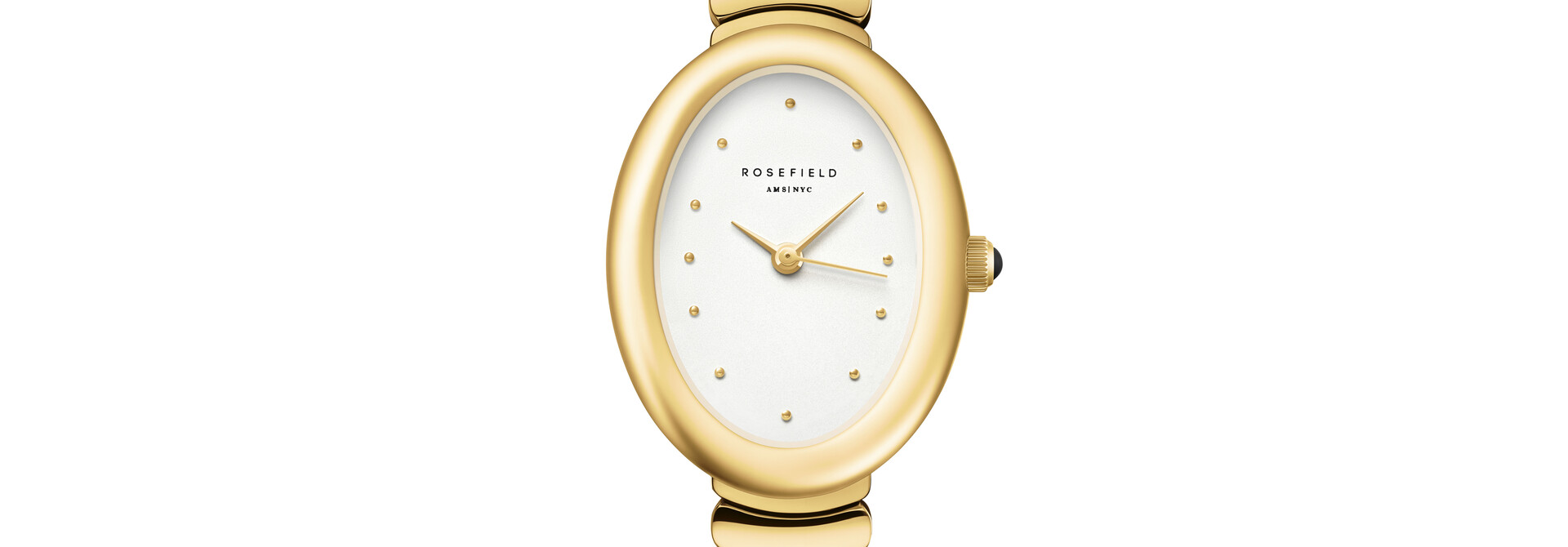 Rosefield Ovale horloge goudkleurig OVWGSG-OV19