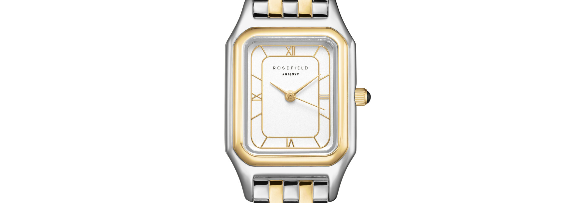 Rosefield Ivy horloge zilver- en goudkleurig OCWDSD-OC03
