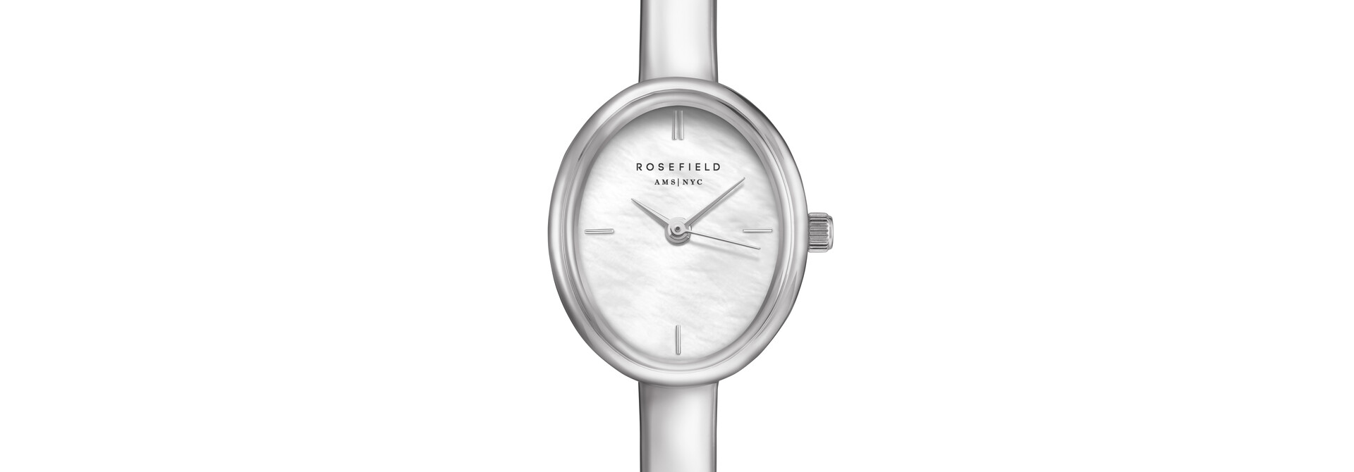 Rosefield Studio Bangle Small horloge zilverkleurig STWSSS-ST07