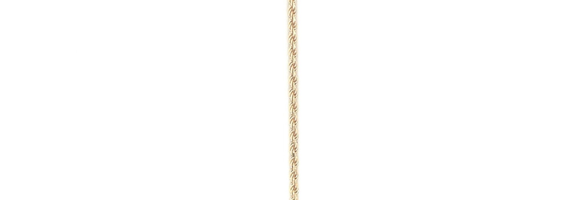 Rope armband Nederlands goud 2.5 mm