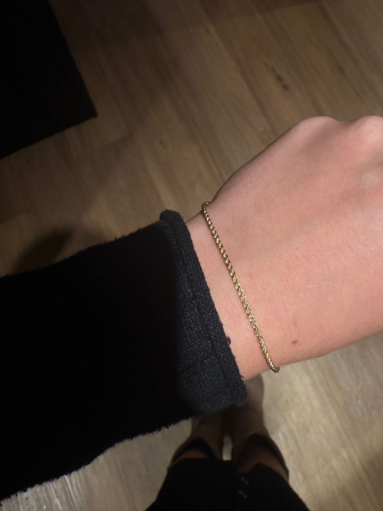Rope armband Nederlands goud 2.5 mm-2