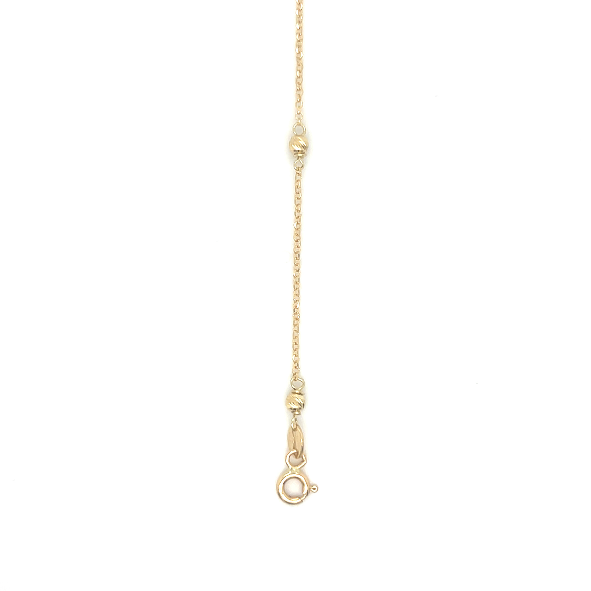 Armband ankerschakel diamond cut balletjes-2